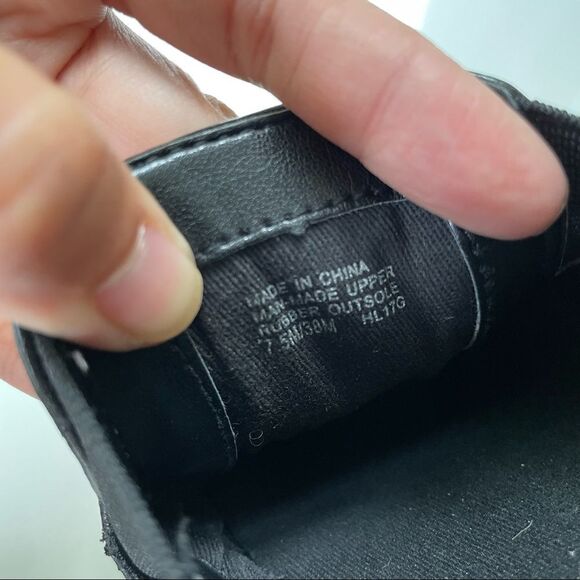 MICHAEL MICHAEL KORS Keaton Logo Slip-On Sneakers, Black Coated Canvas sz 7.5M - Picture 7 of 10